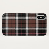 Bruin Karo Case-Mate iPhone Case (Achterkant (horizontaal))
