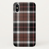 Bruin Karo Case-Mate iPhone Case (Achterkant)