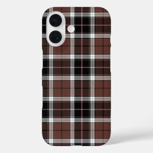 Bruin Karo iPhone 16 Hoesje