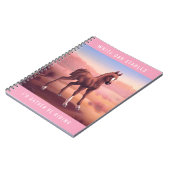 bruin kastanje veulen notitieboek (Linkerzijde)