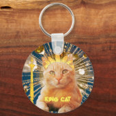 Bruin Kat Grappig Huisdier Liefhebbers Koel Modern Sleutelhanger (Voorkant)