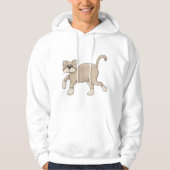 Bruin kattenwandelaars hoodie (Voorkant)