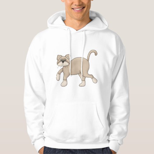 Bruin kattenwandelaars hoodie (Voorkant)
