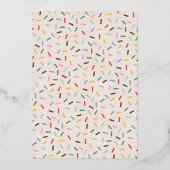 Bruin kerstkoekje Decoratieve Partij Uitnodiging (Achterkant)