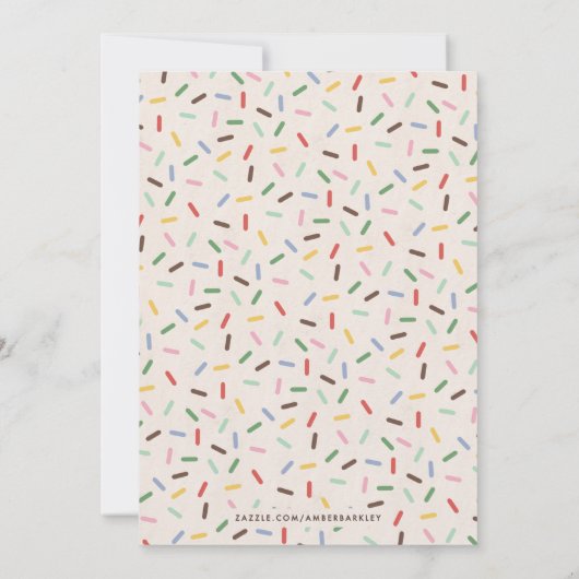 Bruin kerstkoekje Decoratieve Partij Uitnodiging (Achterkant)