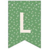 Bruin kerstkoekjesdecorcerende feestbanner vlaggetjes (Tweede vlag)