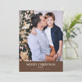 Bruin kerstmis Modern geavanceerde fotoserie (Staand voorkant)