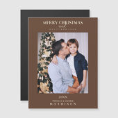 Bruin kerstmis Modern geavanceerde fotoserie (Voorkant / Achterkant)