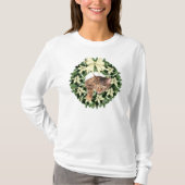 Bruin kerstmis t-shirt (Voorkant)