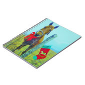 Bruin kerstpaard notitieboek (Linkerzijde)