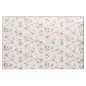 Bruin Kitty Kat Badkamer Toile Stof (Fat Quarter)