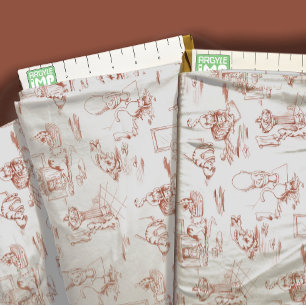 Bruin Kitty Kat Badkamer Toile Stof