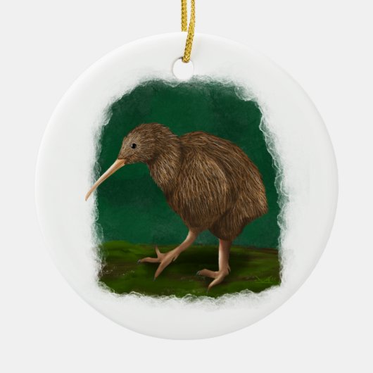 Bruin Kiwi Ornament (Voorkant)