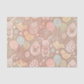 bruin kleurrijk Pasen Tissuepapier (Voorkant)