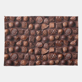 Bruin Knus Modern Uniek Chocolade Theedoek
