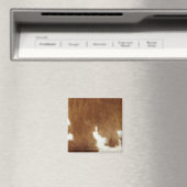 Bruin Koeienhuid afdrukken Magneet (Insitu (Vaatwasser))