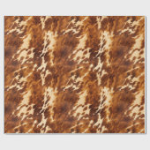 Bruin Koeienhuid Cadeaupapier (Vlak)