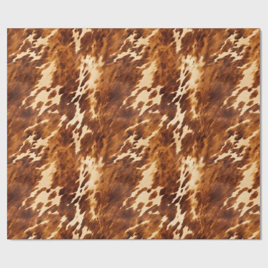 Bruin Koeienhuid Cadeaupapier (Vlak)