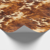 Bruin Koeienhuid Cadeaupapier (Hoek)