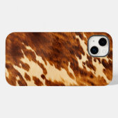 Bruin Koeienhuid Case-Mate iPhone Case (Achterkant (horizontaal))