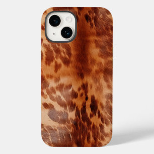 Bruin Koeienhuid Dierenprint Case-Mate iPhone 14 Hoesje