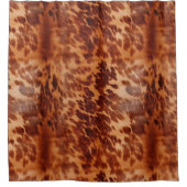 Bruin Koeienhuid Dierenprint Douchegordijn (Voorkant)