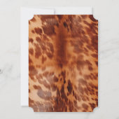 Bruin Koeienhuid Dierenprint Kaart (Achterkant)