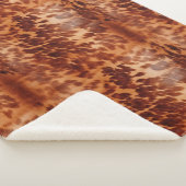 Bruin Koeienhuid Dierenprint Sherpa Deken (3/4)