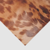 Bruin Koeienhuid Dierenprint Tissuepapier (Detail)