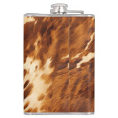 Bruin Koeienhuid Heupfles (Achterkant)