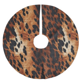 Bruin Koeienhuid Kerstboom Rok