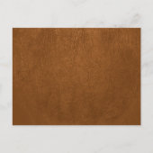Bruin Koeienhuid leder textuur Briefkaart (Voorkant)