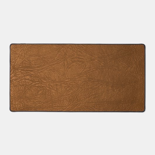 Bruin Koeienhuid leder textuur Bureaumat (Voorkant)