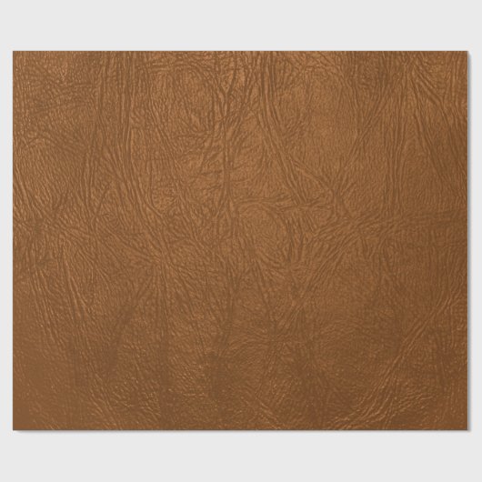 Bruin Koeienhuid leder textuur Cadeaupapier (Vlak)