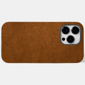 Bruin Koeienhuid leder textuur Case-Mate iPhone Case (Achterkant (horizontaal))