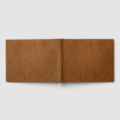 Bruin Koeienhuid leder textuur Gastenboek (Volledig)