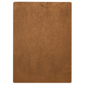 Bruin Koeienhuid leder textuur Klembord (Achterkant)