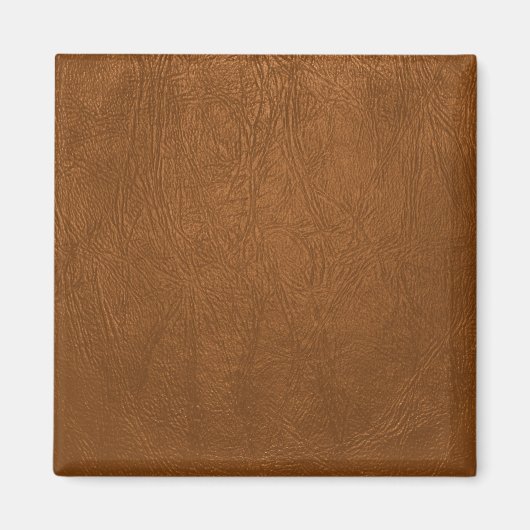Bruin Koeienhuid leder textuur Magneet (Voorkant)