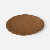 Bruin Koeienhuid leder textuur Papieren Bordje (Gekanteld)