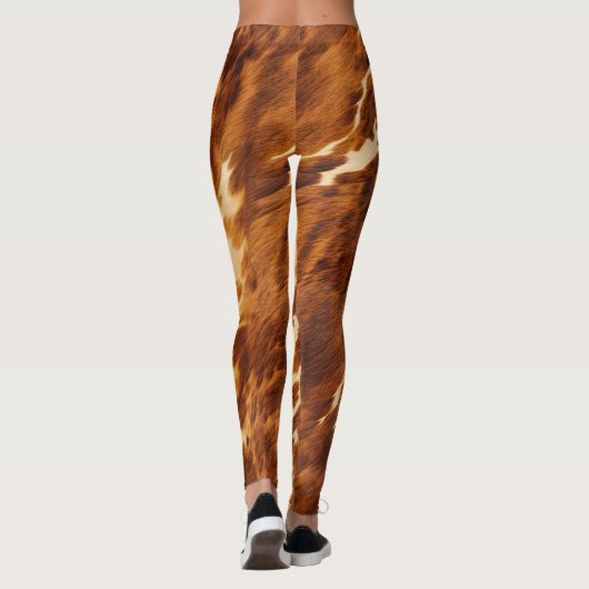 Bruin Koeienhuid Leggings (Achterkant)