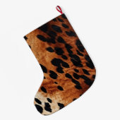 Bruin Koeienhuid Monogram Grote Kerstsok (Achterkant (Hangend))