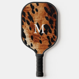 Bruin Koeienhuid Monogram Pickleball Paddle