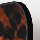 Bruin Koeienhuid Monogram Pickleball Paddle (Links Detail)