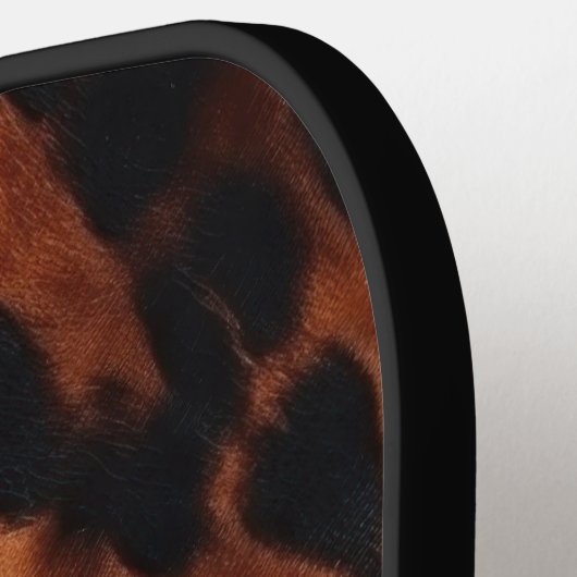 Bruin Koeienhuid Monogram Pickleball Paddle (Links Detail)