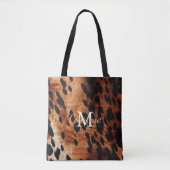 Bruin Koeienhuid Monogram Tote Bag (Voorkant)
