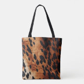 Bruin Koeienhuid Monogram Tote Bag (Achterkant)