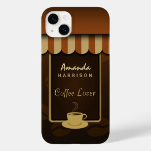 Bruin Koffieliefhebber Cafe Shop Voorluifels Stoer Case-Mate iPhone 14 Plus Hoesje