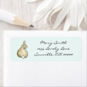 Bruin konijn gepersonaliseerde Adresetiketten - Mi Etiket (Insitu)