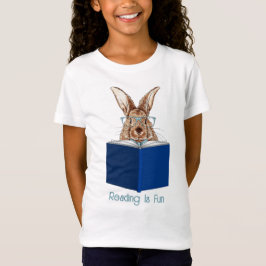 Bruin konijn lezen van een boek T-shirt
