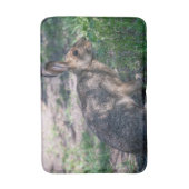 Bruin Konijn, Rust in Natuur, Fotografie Badmat (Voorkant Verticaal)